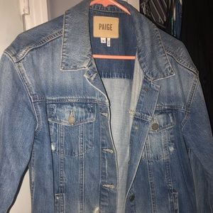 PAIGE distressed denim jacket